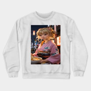 ramen girl Crewneck Sweatshirt